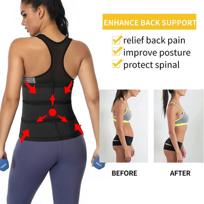 Neoprene Sweat Body Shaper Waist Trainer Belts Shapewear Girdle Tummy Control Slimming Fat Burning Postpartum Sheath Belt