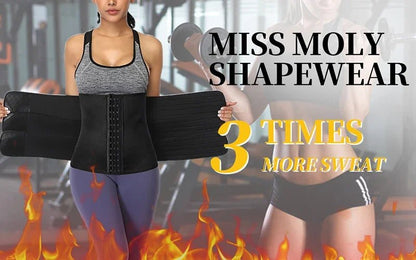 Neoprene Sweat Body Shaper Waist Trainer Belts Shapewear Girdle Tummy Control Slimming Fat Burning Postpartum Sheath Belt