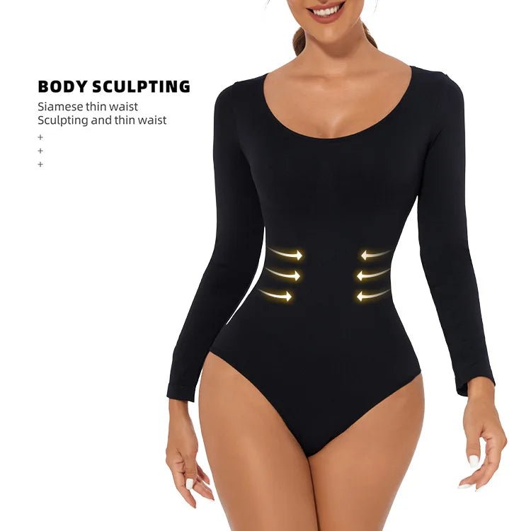 Sexy Women's Clothing Autumn/winter Long Sleeve Shapewear Tummy Control Bodycon Dress