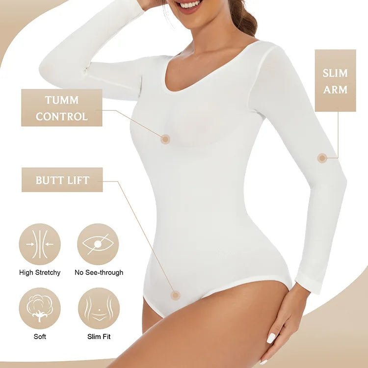 Sexy Women's Clothing Autumn/winter Long Sleeve Shapewear Tummy Control Bodycon Dress