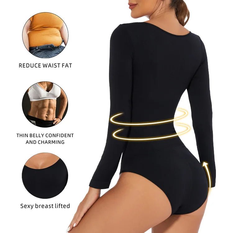 Sexy Women's Clothing Autumn/winter Long Sleeve Shapewear Tummy Control Bodycon Dress