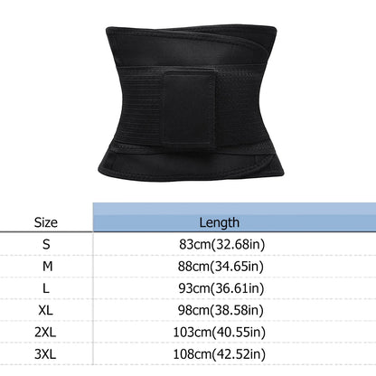 Unisex Black Postpartum Belly Band Casual Four Seasons Adult Waist Cincher Trimmer with Sticker for Women Body Shaper