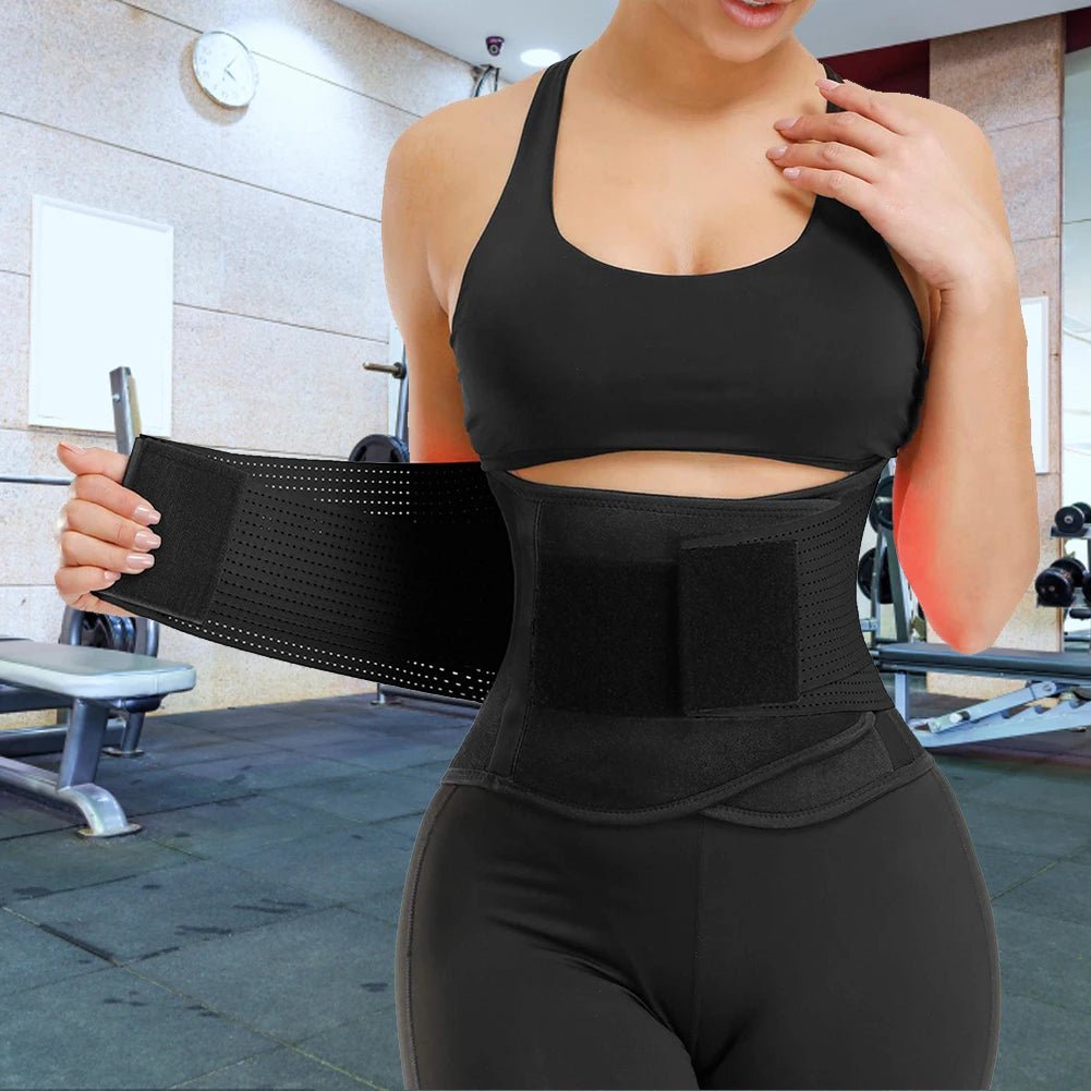 Unisex Black Postpartum Belly Band Casual Four Seasons Adult Waist Cincher Trimmer with Sticker for Women Body Shaper