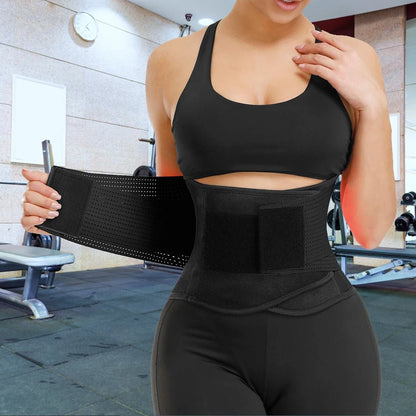 Unisex Black Postpartum Belly Band Casual Four Seasons Adult Waist Cincher Trimmer with Sticker for Women Body Shaper