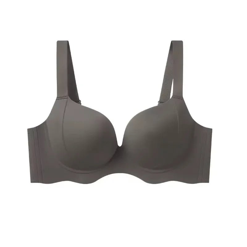Large Size Underwear for Women with Breathable Large Breasts Small Strapless Bra Without Steel Rings Adjustable Anti-sagging Bra