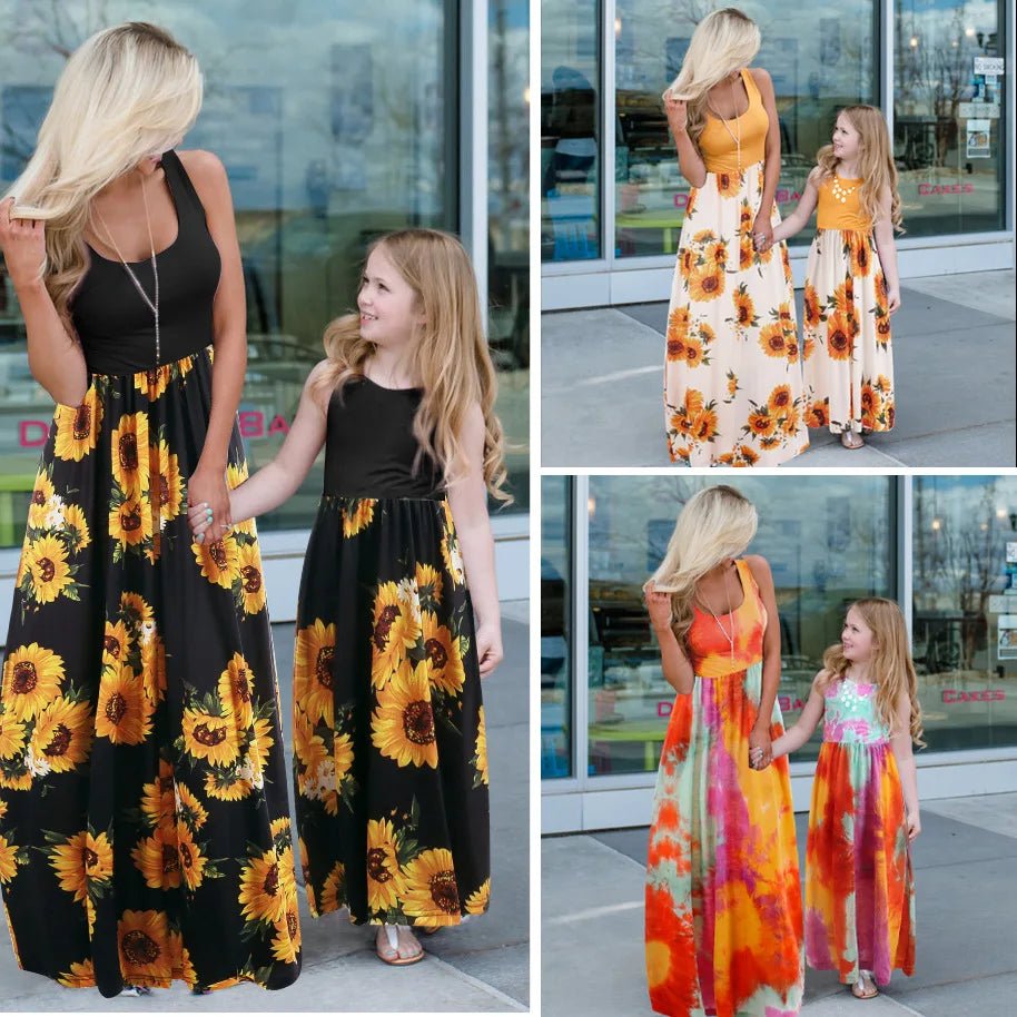 Mother Daughter Matching Dresses Family Sets Mother's Day Gift Summer Beach Mommy And Me Family Matching Mother Daughter Dress