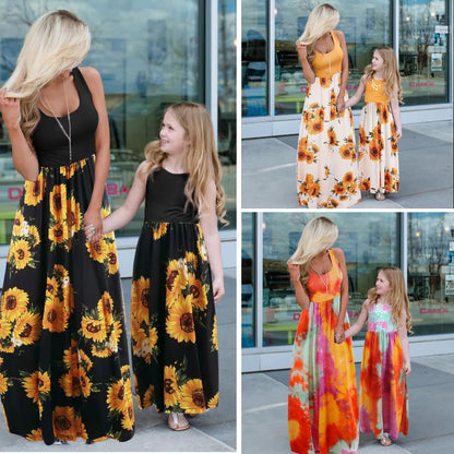 Mother Daughter Matching Dresses Family Sets Mother's Day Gift Summer Beach Mommy And Me Family Matching Mother Daughter Dress