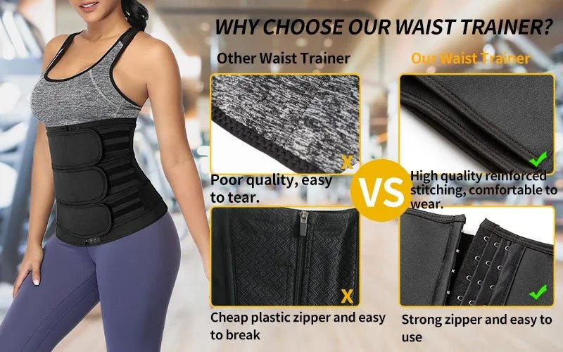 Neoprene Sweat Body Shaper Waist Trainer Belts Shapewear Girdle Tummy Control Slimming Fat Burning Postpartum Sheath Belt