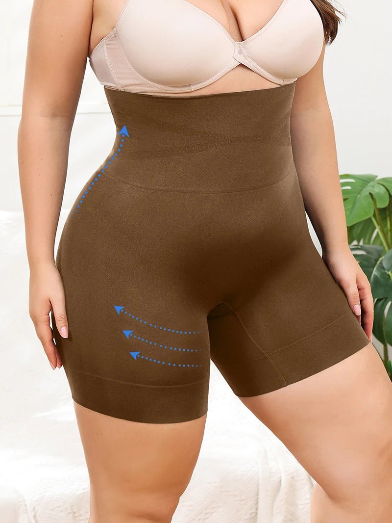 Plus Size Womens Shapewear High Waisted Body Shaper Tummy Control Panties Obesity Slimming Shapers Waist Trainer Shaping Shorts