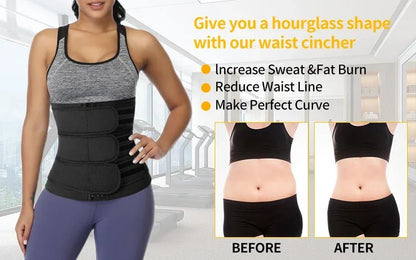 Neoprene Sweat Body Shaper Waist Trainer Belts Shapewear Girdle Tummy Control Slimming Fat Burning Postpartum Sheath Belt