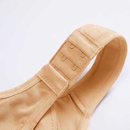 Womens 18 Hour Front-close Wirefree Bra Front Closure Posture Bra Full Coverage Back Adjustable  Support Everyday Comfy Unpadded